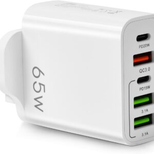 Multi USB C Plug, 3-Port 65W  Power Adapter