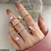 Heart/Butterfly 8 Midi Rings - Image 3