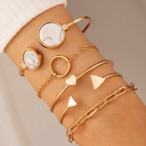 Multi Shapes Bracelet Set