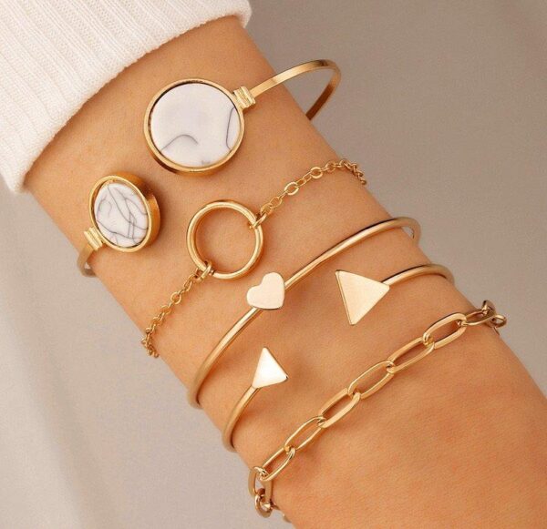 Multi Shapes Bracelet Set