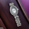Double Oval Dial Stone Decor Watch - Image 3