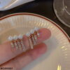 Pearl Ear Drops Earrings Pair - Image 4