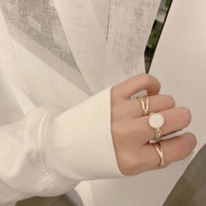 Painted Cuts Rings Adjustable