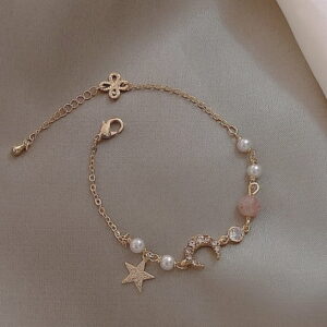 Charms & Beads Chain Bracelet Adjustable
