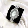 Double Oval Dial Stone Decor Watch - Image 4
