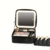 Large Capacity LED Lighted Makeup Bag with Mirror - Image 2